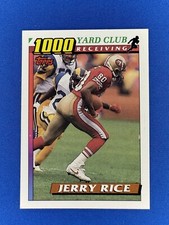 1991 Topps 1000 Yard Club Jerry Rice #1 card