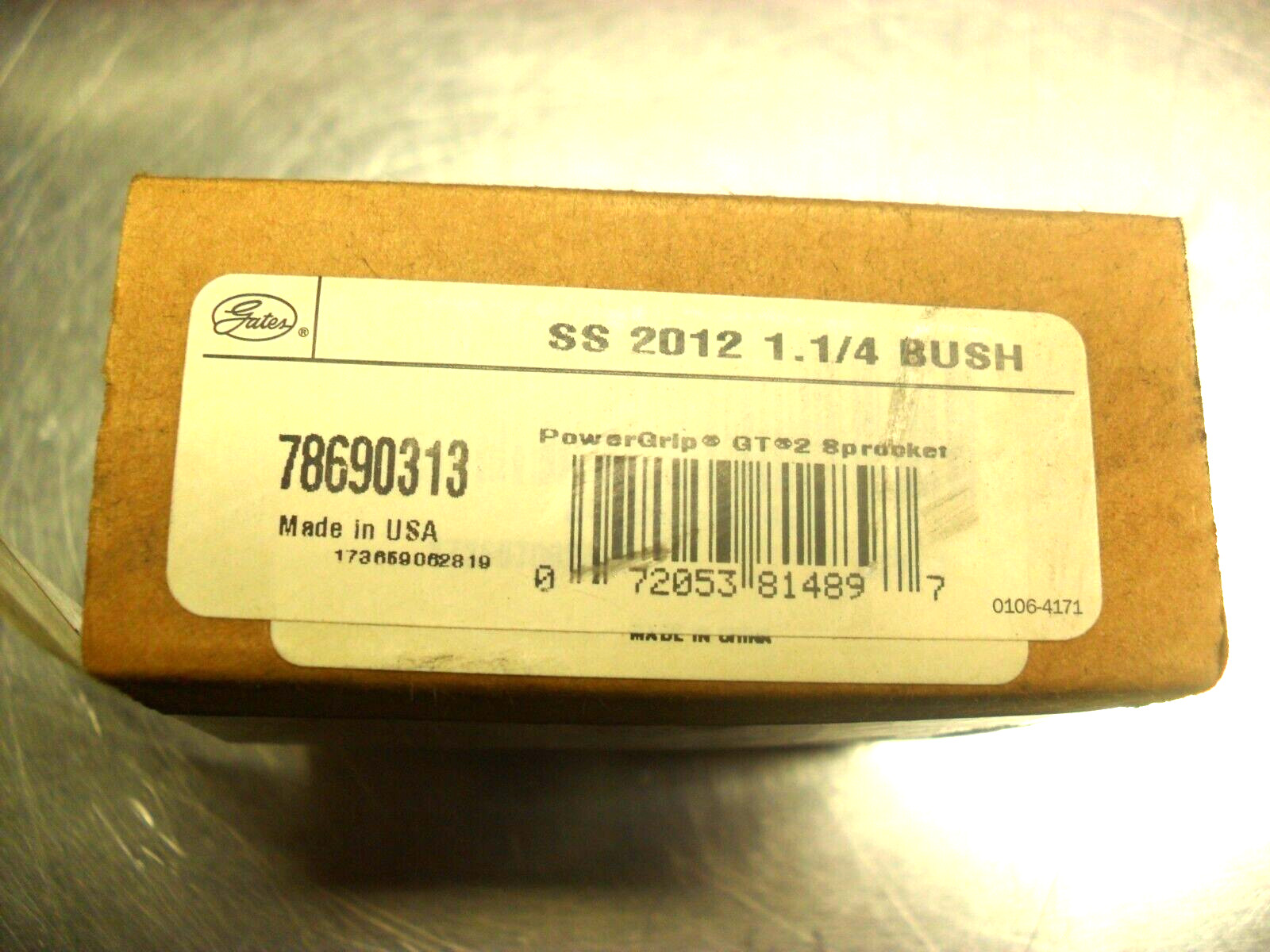 Gates SS-2012-1-1/4 Taper-Lock Bushings Stainless Steel New Factory Box