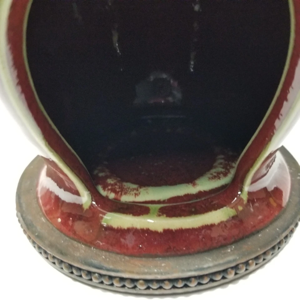 Calentador de fusión de cera aroma especias marroquíes PartyLite rojo borgoña quemador ligero de té Foto 3 de 4