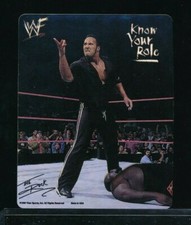 1999 WWF Wrestling vending sticker Rock Dwayne Johnson know your role rare TPD34