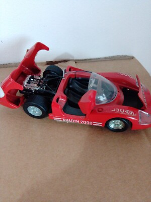 Politoys Italie 1/25 Vintage Abarth 2000 Réf 584 Orange - Très Bon État