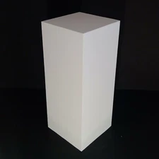 25" White Display Pedestal Stand Riser Column Pillar - Wedding Parties