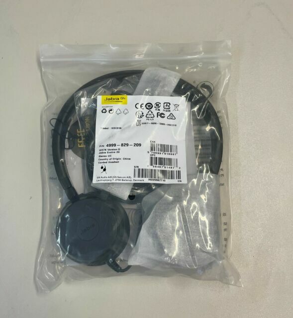 Jabra Evolve 20 UC Wired Headset 