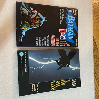 Batman TPB Lot Dark Knight Returns  Third Printing 1986 Death in Family VF 1988