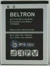 BELTRON TLi017D1 Battery for GreatCall Lively Flip / Jitterbug Flip 2 1780 mAh