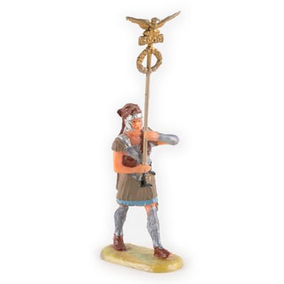40mm Roman Aquilifer Marching, by Elastolin of Germany