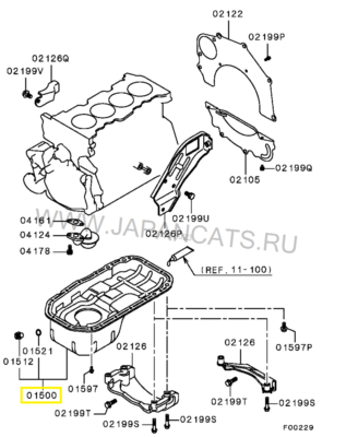 MD371776 Mitsubishi OEM Genuine Oil Pan Eng for sale online | eBay 