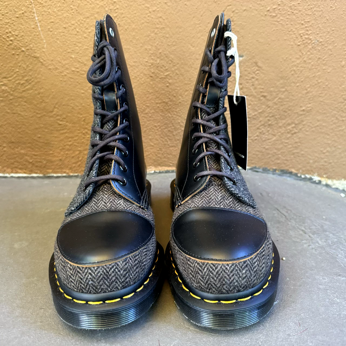 ??Dr. Martens 1490 Yamamoto Moon Fabric Herringbone Vintage Smooth NEW UK 8 ??Dr. Martens 1490 Yamamoto Moon Fabric Herringbone  main image 2