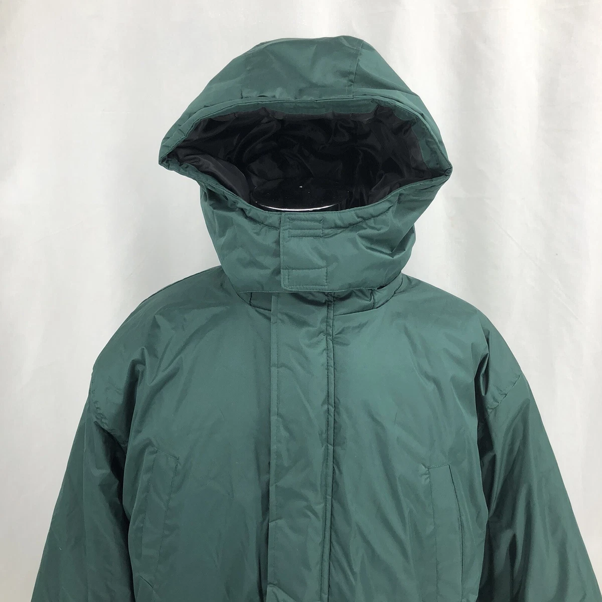 Jack Frost Hooded Winter Parka Full Zip Pockets Green 34G XL | eBay