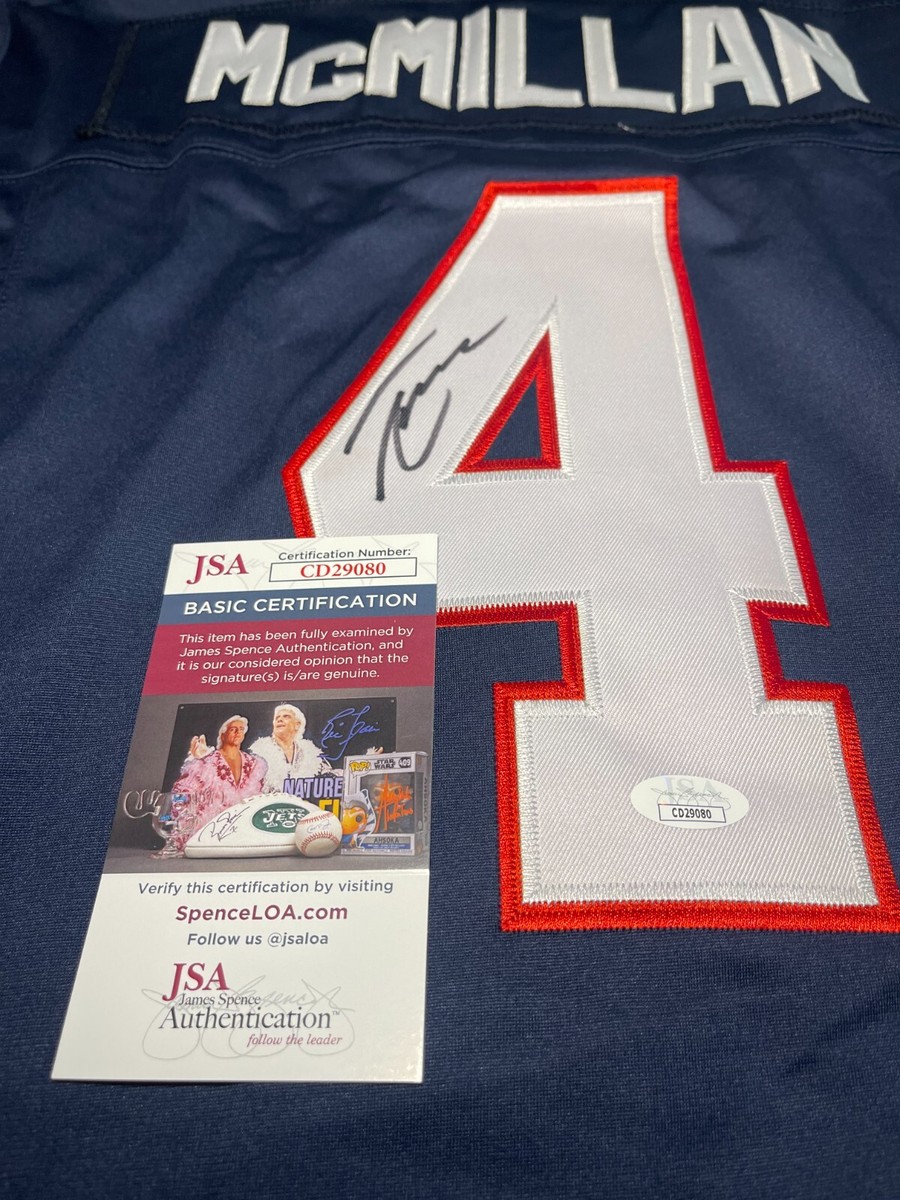TETAIROA MCMILLAN SIGNED ARIZONA WILDCATS JERSEY JSA CAROLINA