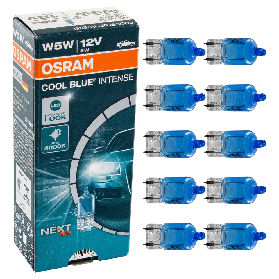 OSRAM COOL BLUE INTENSE W5W BOX 50 lm Glühlampe Blinkleuchte 2825CBN - Bild 1 von 4