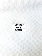 White Aida 18 Count Cross Stitch Fabric 100 Cotton 59" x 36"