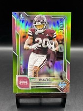 JOHNNIE DANIELS MISS ST 2025 BOWMAN U UNIVERSITY LIME GREEN REFRACTOR 129/275