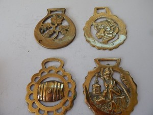 Horse Brass Medallion Antique Show Parade Harness SET 4 1 PRICE FROM ENGLAND
