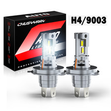 FOR SAAB 9-3 1999-2002 2pcs 9003 H4 6000K White LED Headlight Hi Lo Beam Bulbs