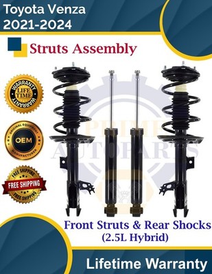 New OE Front Struts & Rear Shocks For 2021-2024 Toyota Venza 9 yr Warranty