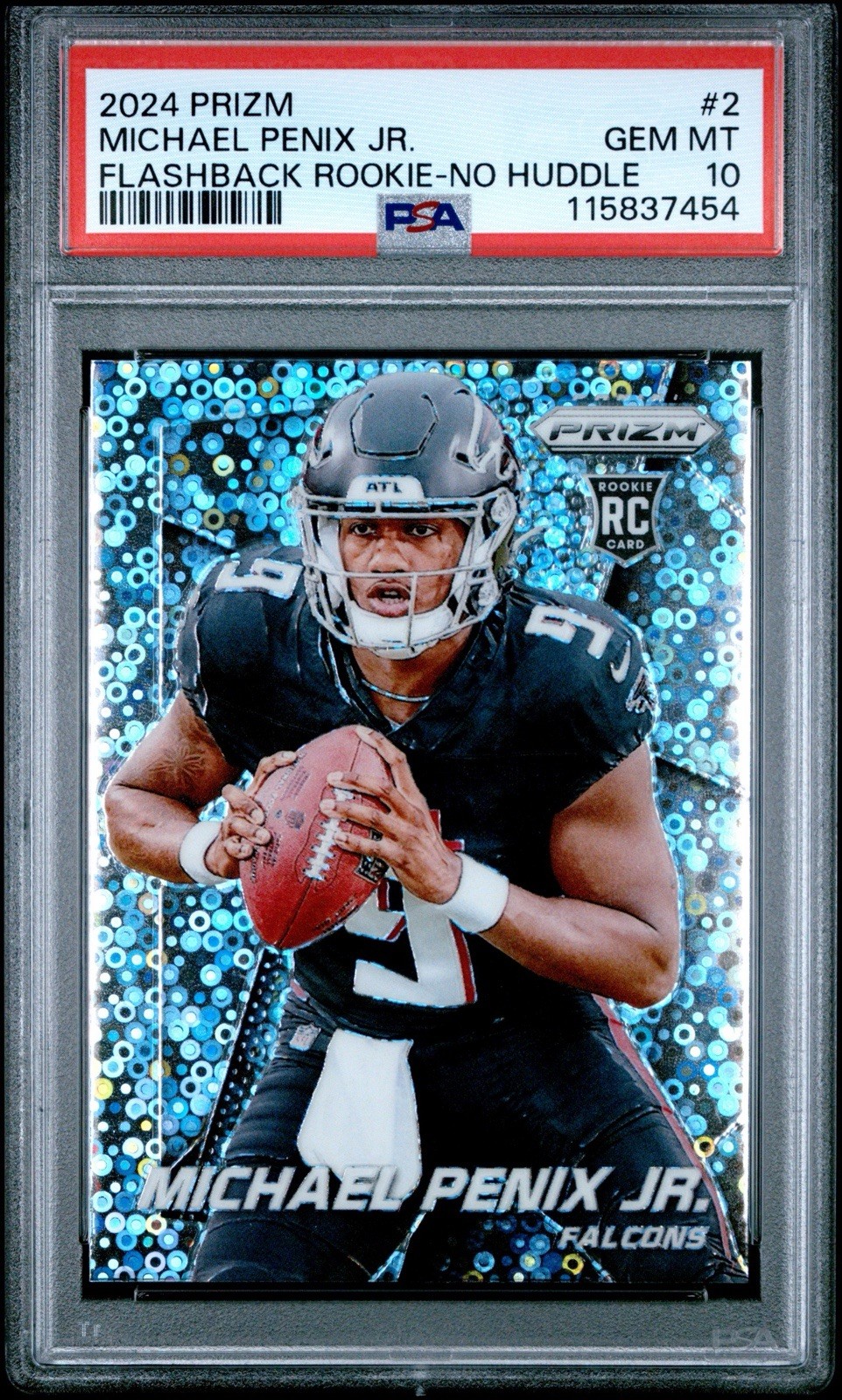 Michael Penix Panini Prizm Prizm Flashback Rookie #2 No Huddle