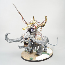 Ogor Mawtribes Frostlord auf Stonehorn bemalt - Warhammer Fantasy Age of Sigmar