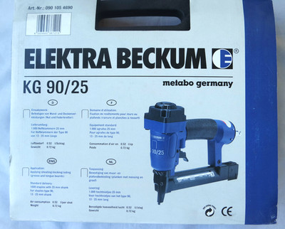 Elektra Beckum Druckluft Klammergerät Tacker KG 90/25 Klammer-gerät