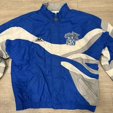 Vintage Apex One Jacket Men's L Kentucky Wildcats Puffer Blue White 90s
