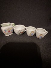 Vintage Miniature Porcelain Tea Set Made in Japan, 4 Pieces, Dollhouse