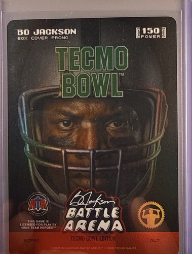 2026 Bo Jackson Battle Arena Tecmo Bowl Box Cover Promo 150 Power NSCC