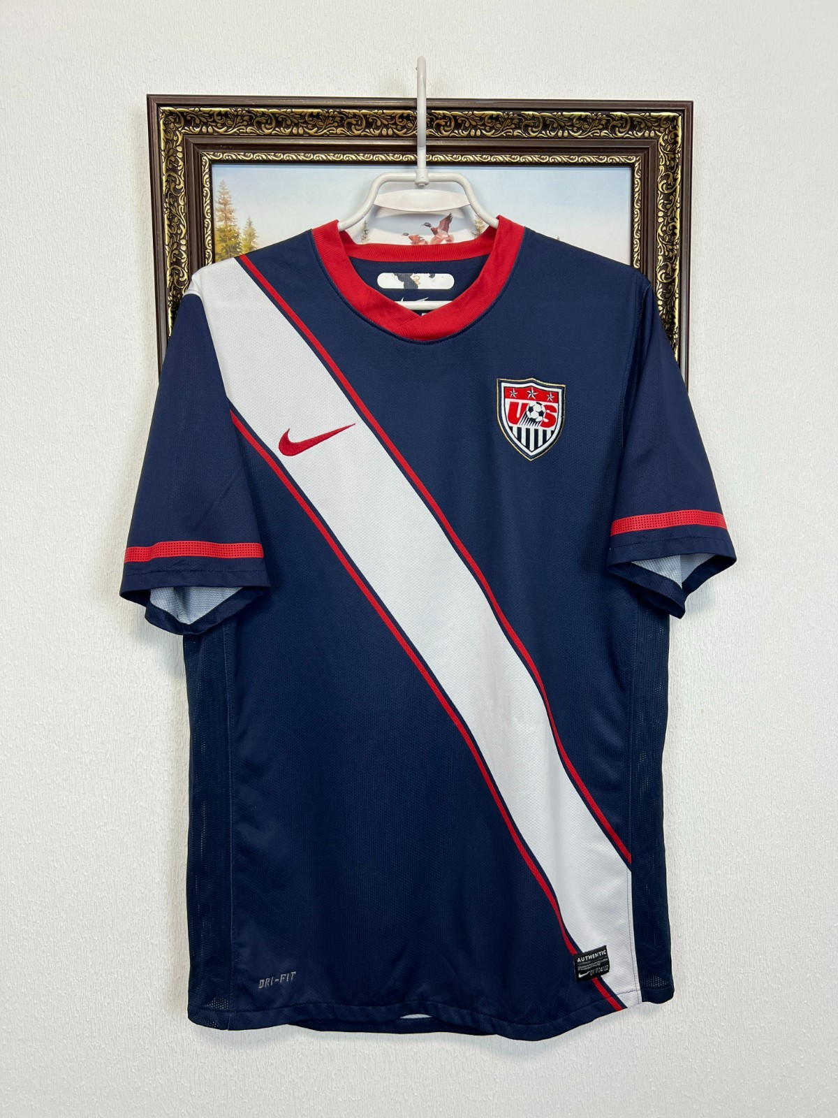 USA Away football shirt 2010 Soccer Nike National Team Jersey Mens Trikot Size M