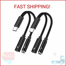 USB C to 3.5mm Headphone and Charger Adapter for Samsung Galaxy A17 A56 A55 A35