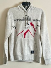 Nightmare Before Christmas Primark Skellington Halloween Hoodie Hoody MEDIUM NEW