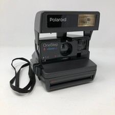 Polaroid One Step Close Up 600 Film Instant Camera Vintage Retro Black W/ Strap