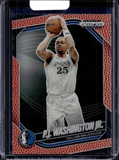 2024-25 Panini Prizm Black #38 P.J. Washington Jr. Basketball Prizms #/225