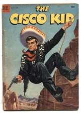 Cisco Kid #20 1954-Dell Robert Jenny art-painted cover G/VG