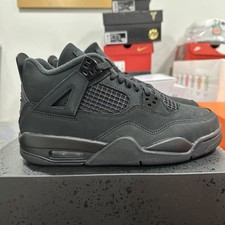 New Nike Air Jordan Retro 4 Black Cat 2025 US6.5Y-US7Y GS IB4171-010 Ships Now