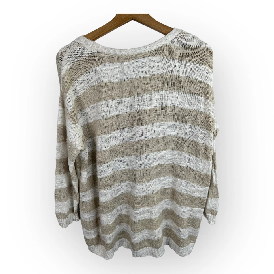 Suéter American Rag Mujer Talla Mediana Papá Noel Rayas Navidad Algodón Foto 2 de 4