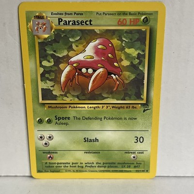 PARASECT - 55/130 - Base Set 2 - Pokemon Card - NM