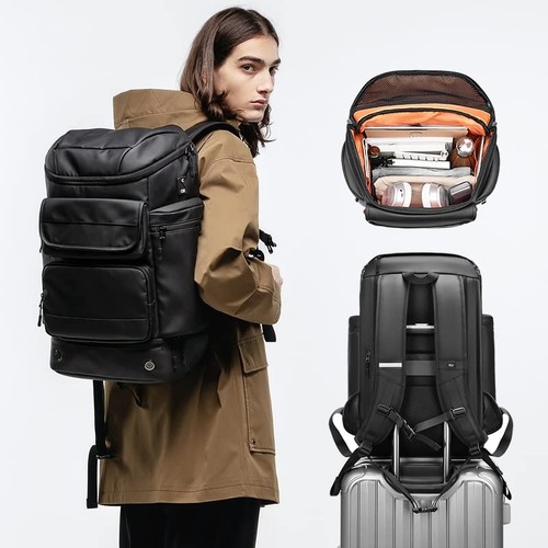 Men large capacity travel backpack,50L waterproof hiking trekking Backpack Wi... - Bild 8 von 9