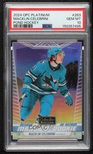2024 O-Pee-Chee Platinum Pond Hockey Variant Macklin Celebrini #263 PSA 10 1ra8