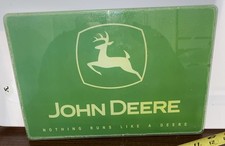 John Deere Plaque Glass Nothing Runs Like A Deere