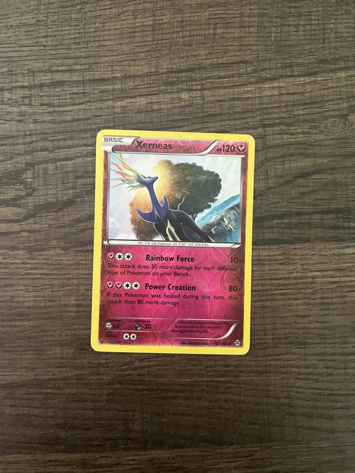 Pokemon TCG Xerneas XY - BREAKthrough #107 Reverse Holo