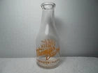 Vintage Thomas Dairy Clearwater Florida Clear Glass 1 Quart Milk Bottle