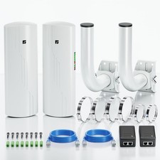 Wireless Bridge Point to Outdoor WiFi with Poles Included, Wireless...