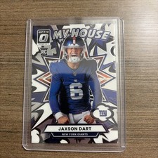 2025 Donruss Optic Jaxson Dart #2 My House Rookie Insert New York Giants
