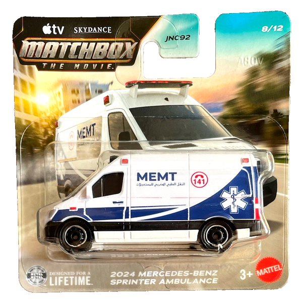 Matchbox Mercedes Sprinter W906 Ambulance 8/12 The Movie 2026 1:64 Modellauto-image