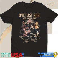Rare One Last Ride Rihanna 2026 Tour Shirt Cotton For Fan S-5LX Shirt TD1464