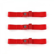 Chevy Nova 1968 1974 Standard 2 Pt. Red Lap Bench Seat Belt Kit 3 Belts Chevy Nova 1968 1974 Standard 2 Pt. Red Lap Bench Seat Belt Kit 3 Belts