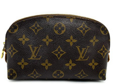 Louis Vuitton Pochette Cosmetica PM Monogram Canvas Pochette Marrone M47515 Vintage