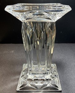 Partylite Crystal Candleholder Reversible To a Vase Vintage Pristine Condition