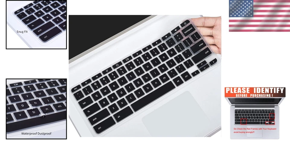 Acer Chromebook Keyboard Cover – Dustproof, Reusable Silicone Skin - Image 2 of 4