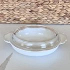 Corning Ware Oval Grab It Casserole Dish P-14-B with Pyrex Glass Lid P-14-C VTG