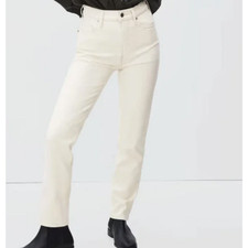 NWT Everlane Sz 29 The Original Cheeky Straight Jean in Ecru High Rise